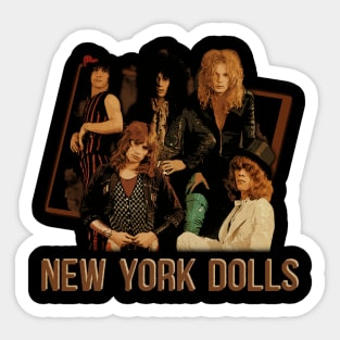 Punk Royalty New York Dolls' Reign In Images Sticker